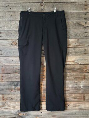 Eddie Bauer Fleece Lined Black Hiking/Snow Pants - Size 10